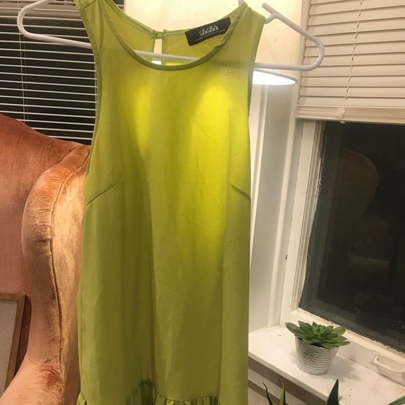 Lime Green Party dress - Picture 2 of 8